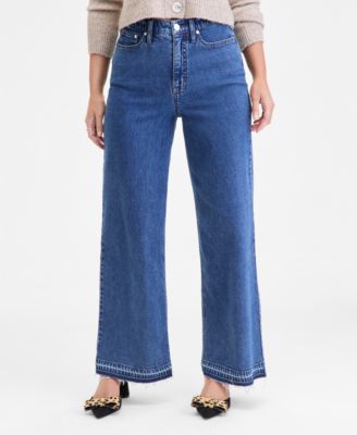 Women's High-Rise Wide-Leg Jeans, Regular & Short, Macy's Exclusive