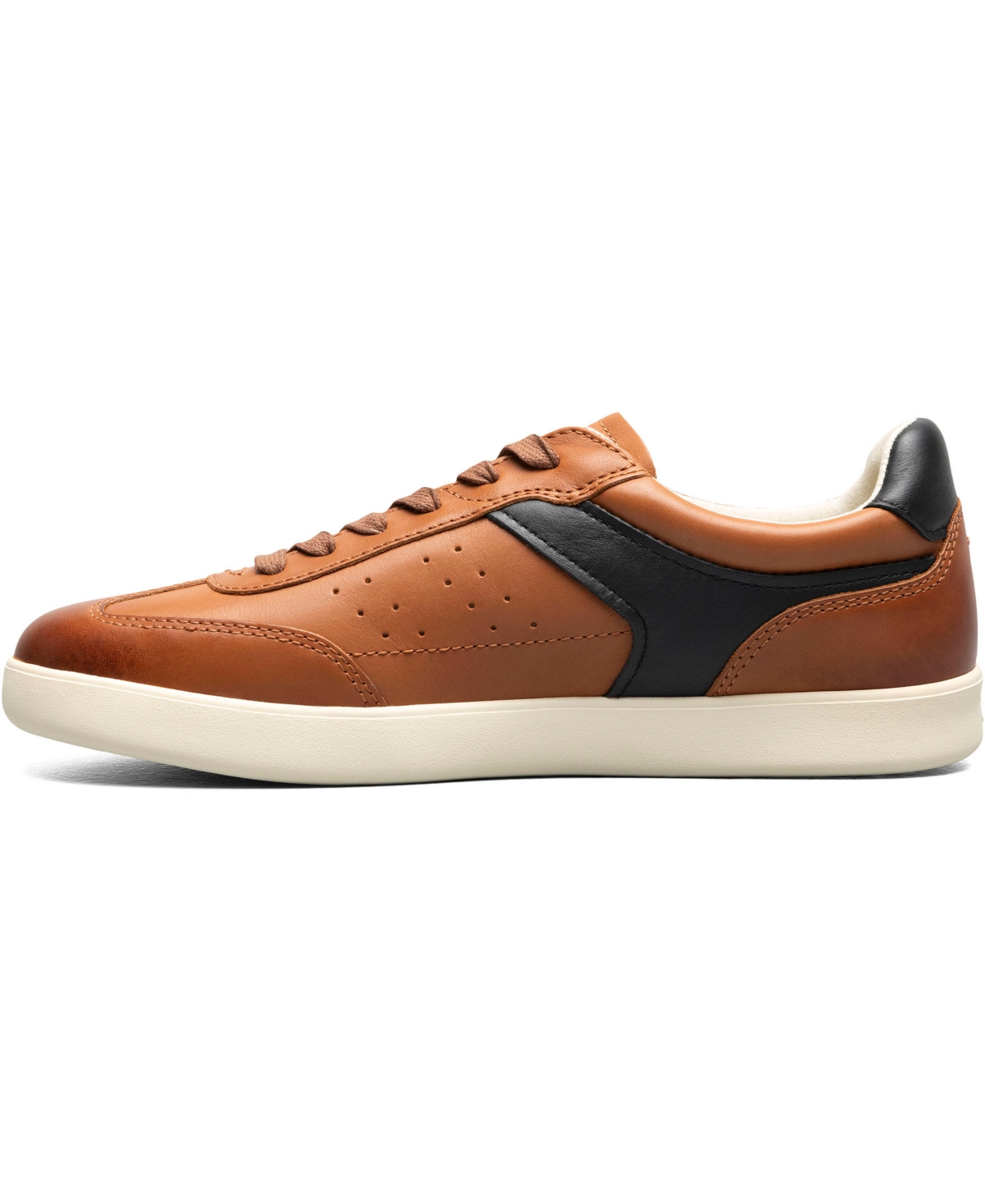 Florsheim Pace T-toe Low Top Leather Sneaker In Brown