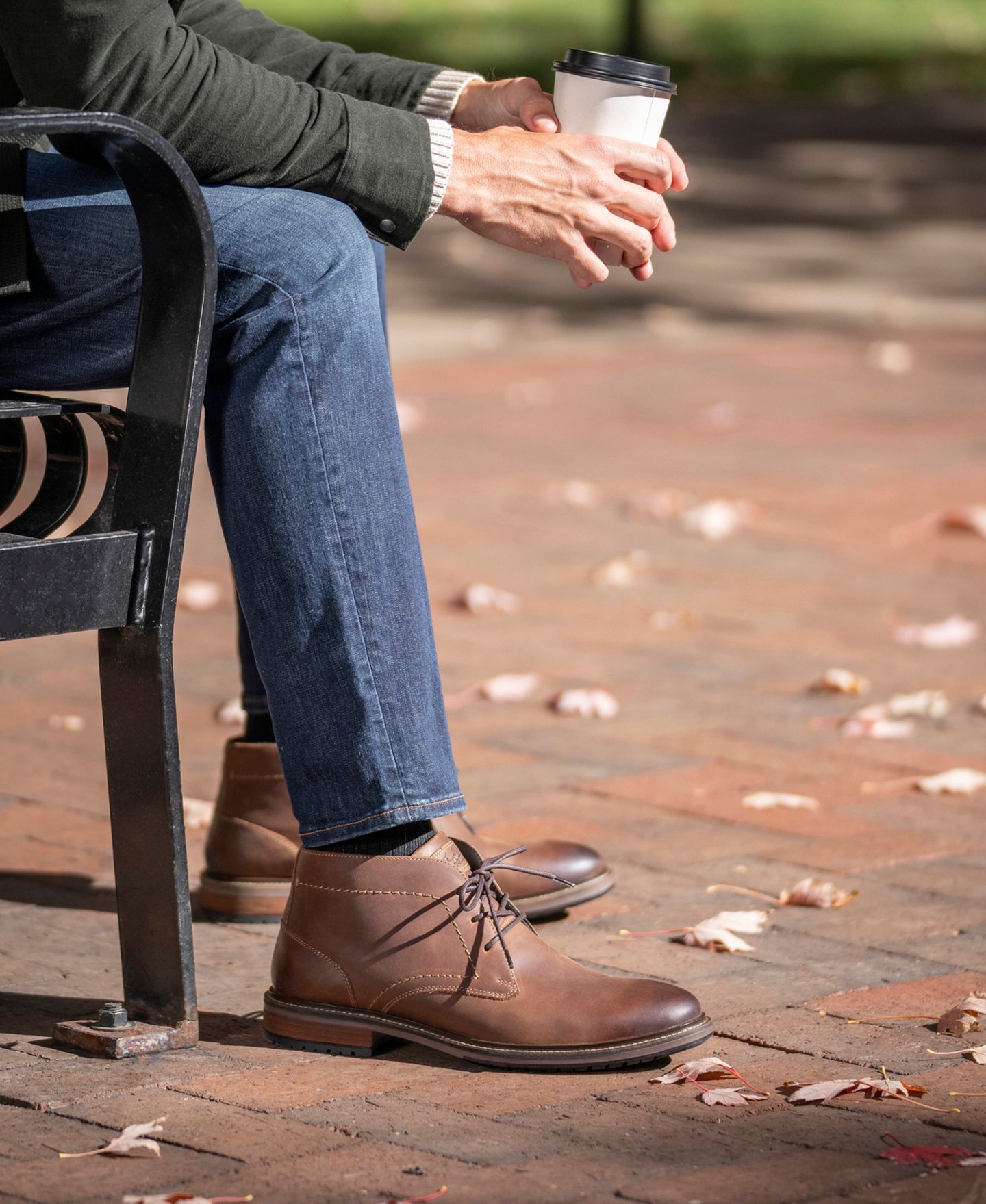 Мужские ботинки Florsheim Forge Plain Toe Chukka, цвет: Коричневый — фото 8