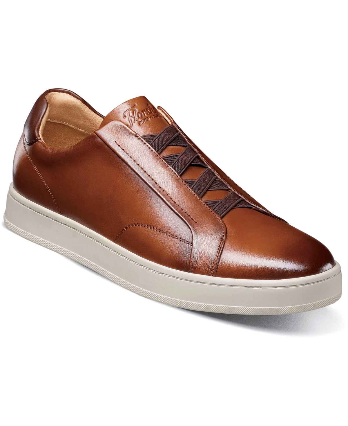 Florsheim Men's Monopoli Elastic Lace To Toe Sneaker In Brown