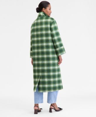 Women's Plaid Oversized Coat, Macy's Exclusive