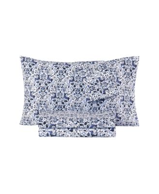 CLOSEOUT! Printed Microfiber 3-Pc. Sheet Set, Twin