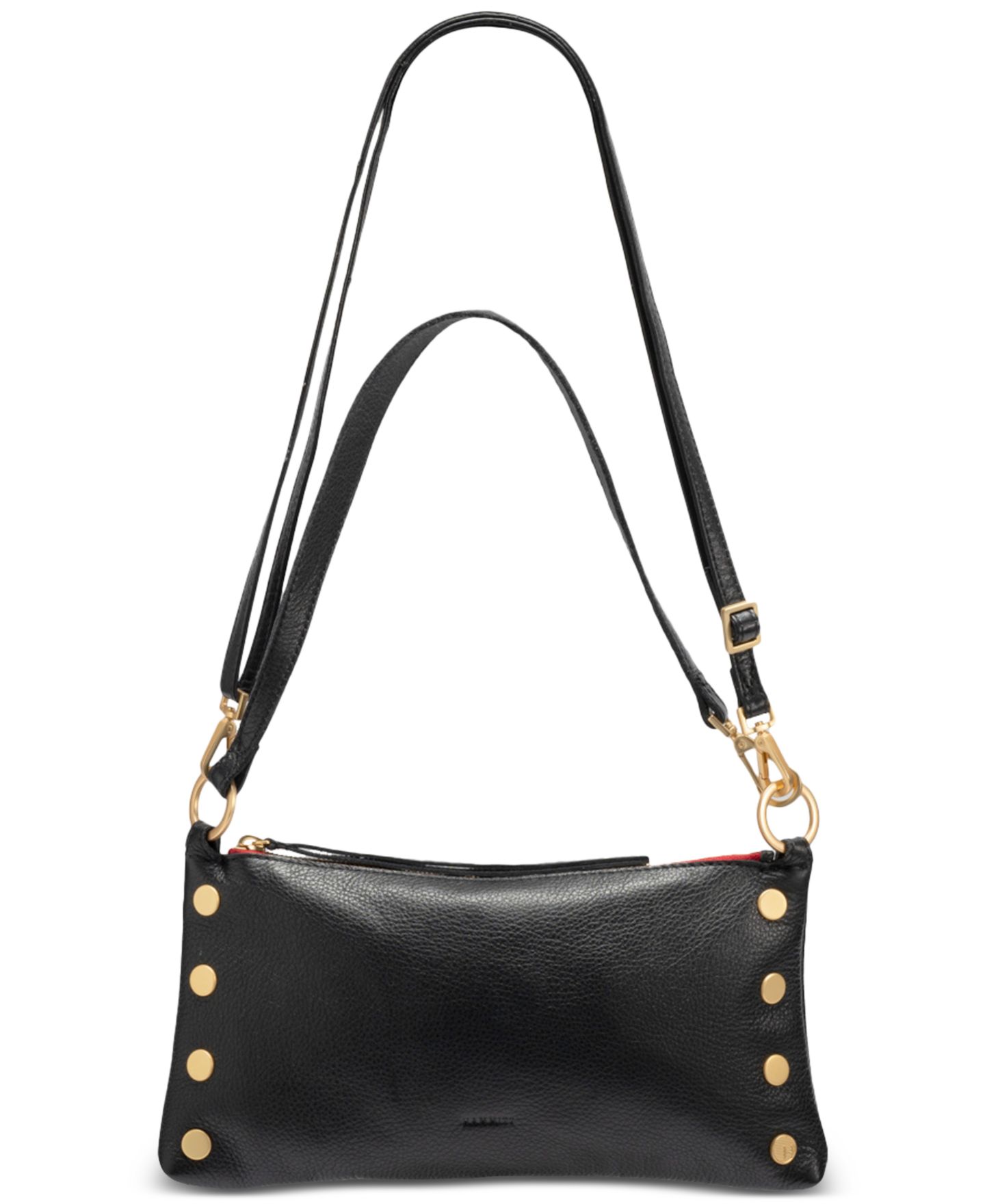 Женская сумка Hammitt Kyle Pebbled Leather Small Crossbody Handbag, цвет: Чёрный / Золотой — фото 2