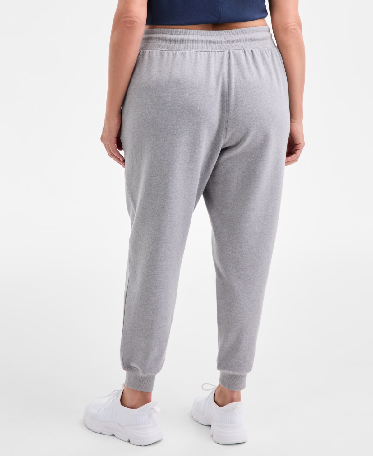 Id Ideology Plus Relaxed High-Rise Fleece Joggers, Macy's Exclusive