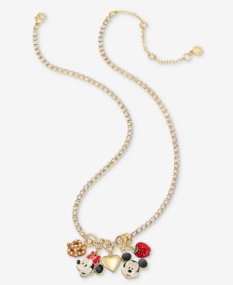 BaubleBar - Mickey & Minnie Cluster Charm Necklace