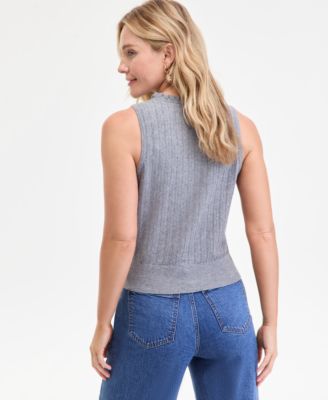 Women's Pointelle-Knit Tank, Macy's Exclusive