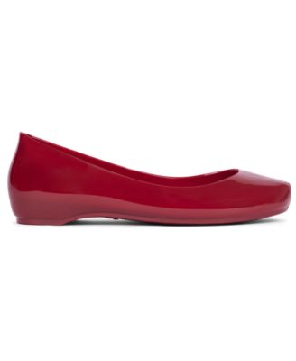 Women's Fixed Split-Toe Jelly Flats