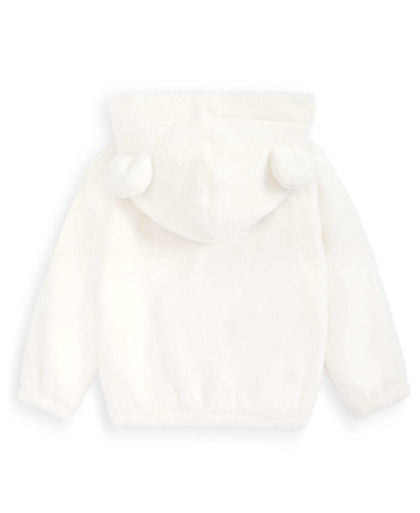 Куртка First Impressions Bear-Ear Hooded Faux-Sherpa Jacket для малышей, цвет: Белый — фото 2