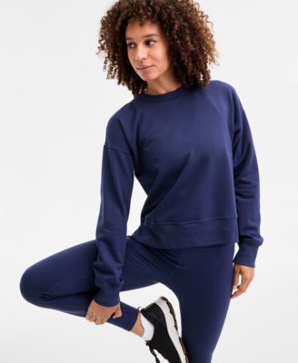 ID Ideology - Women's Crewneck Vented-Hem Sweatshirt