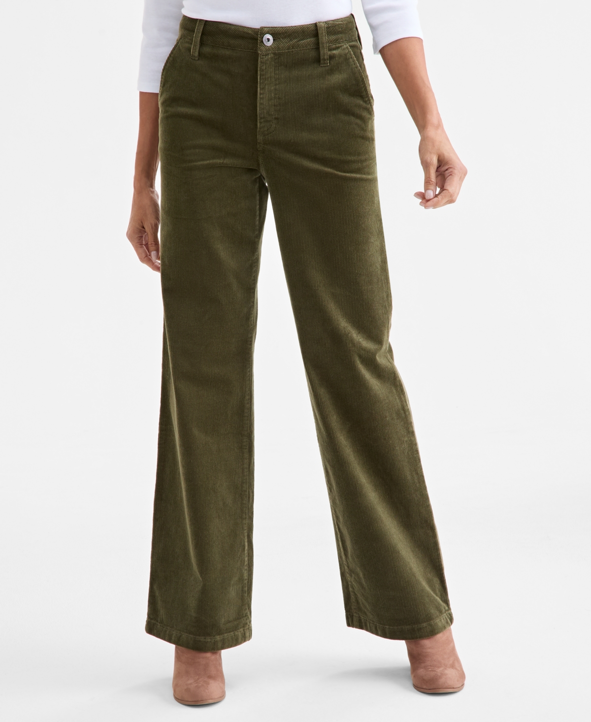 Style & Co Women's Corduroy Wide-leg Pants, Macy's Exclusive In Multi