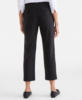 Women's Faux-Suede Straight Leg Pants, Macy's Exclusive