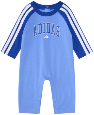 adidas Baby Boys Long Sleeve Graphic Coverall - Blue 10$
