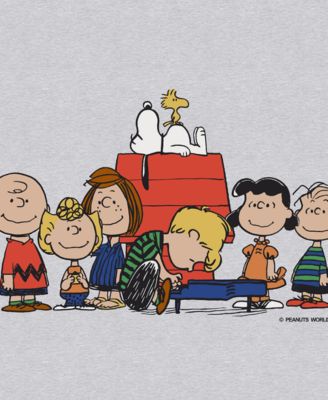 Men's Long Sleeves Peanuts One of The Gang Graphic T-Shirt