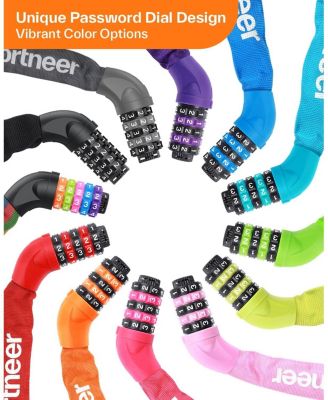 Bike Lock: 5 Digit Combination High Security Anti Theft Bike Chain Lock