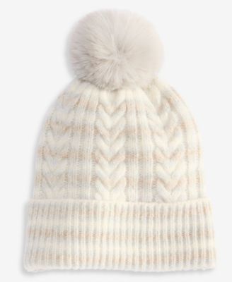Women's Space Dye Cable Knit Beanie, Macy's Exclusive 