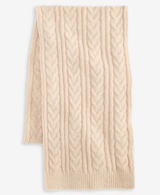 Women's Solid Cable Knit Scarf, Macy's Exclusive 
