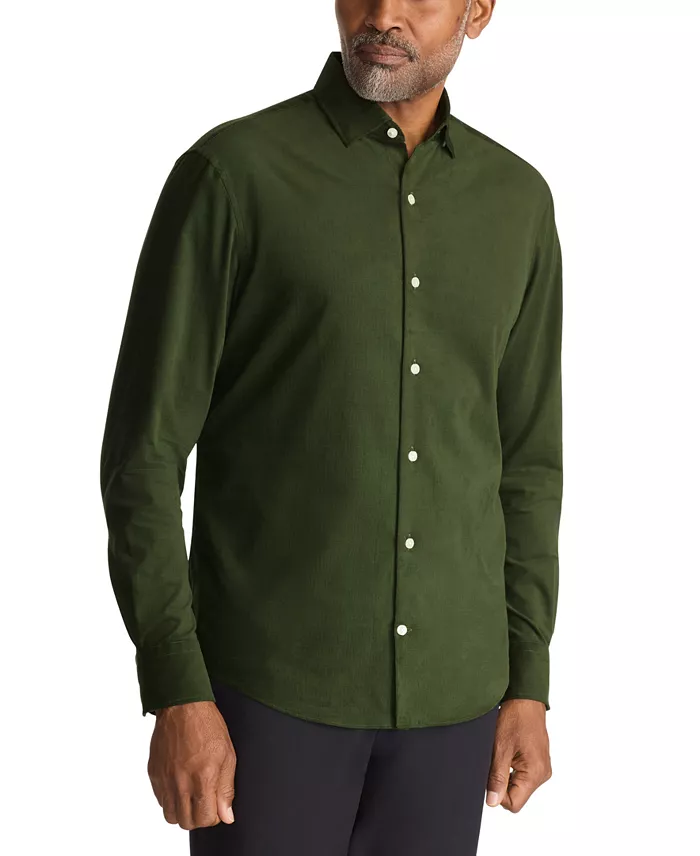 Men's Regular Fit Corduroy Dress Shirt - thumbnail 7