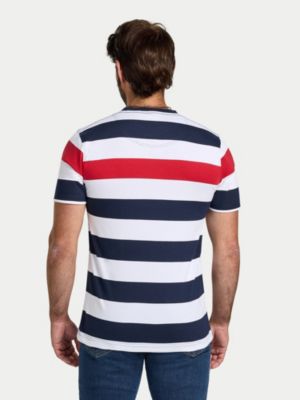 Men's Contrast Chest Stripe T-Shirt