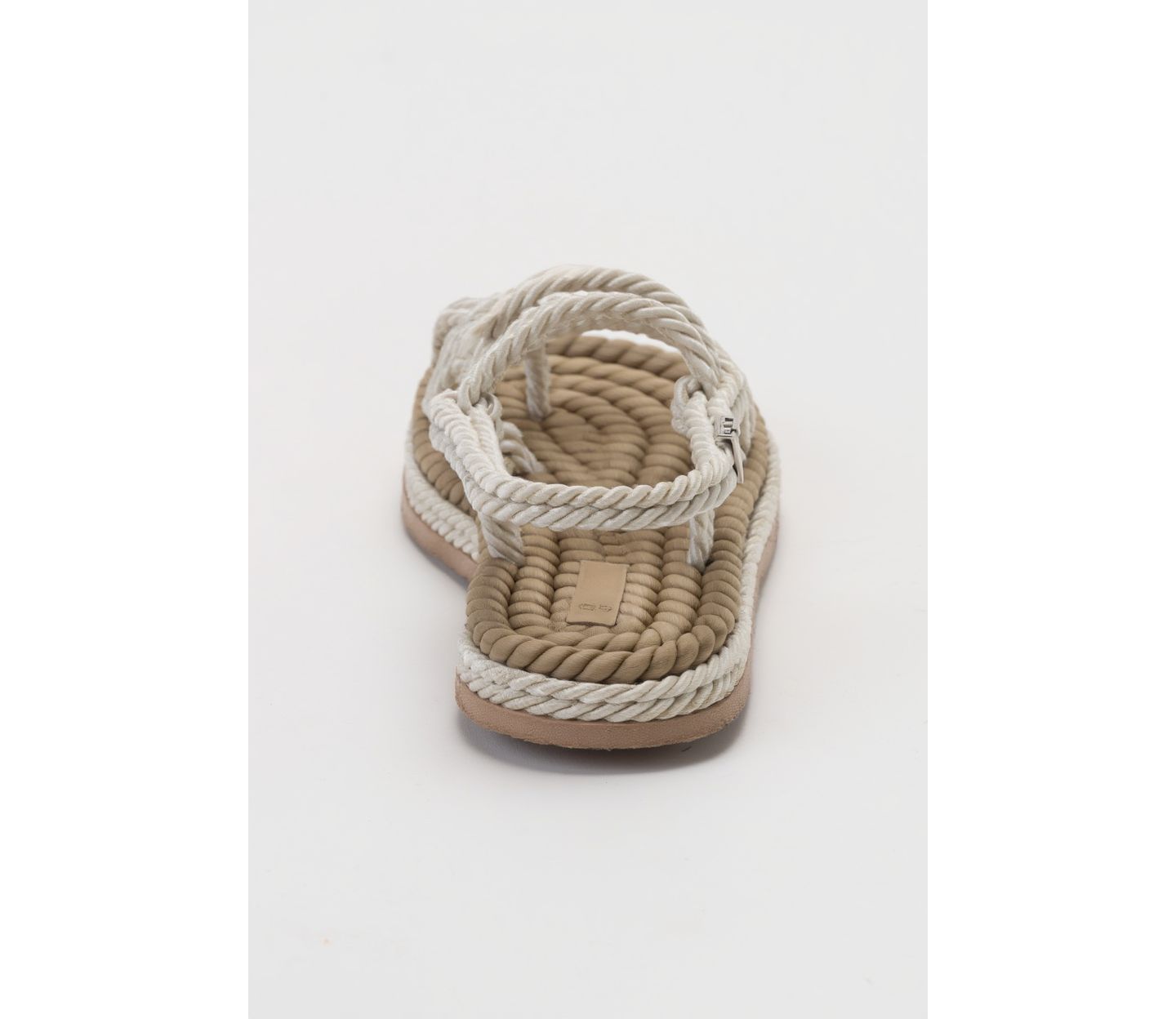 Женские сандалии Prologue Shoes Poma Flat Sandal, цвет: Бежевая искусственная кожа, вариант 1 — фото 3
