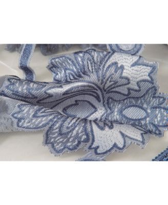 Custom Scroll Sheer Voile Waterfall Window Curtain Valances - 57 in. W x 37 in. L