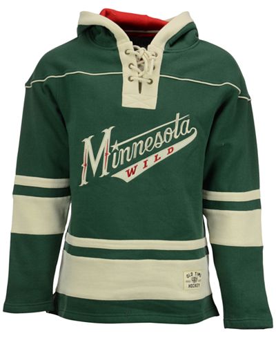 Old Time Hockey Men's Minnesota Wild Lacer Hoodie