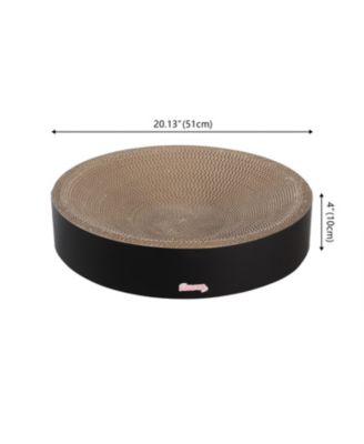 Nelson 20.13" Modern Cardboard Round Bowl Cat Scratcher with Catnip