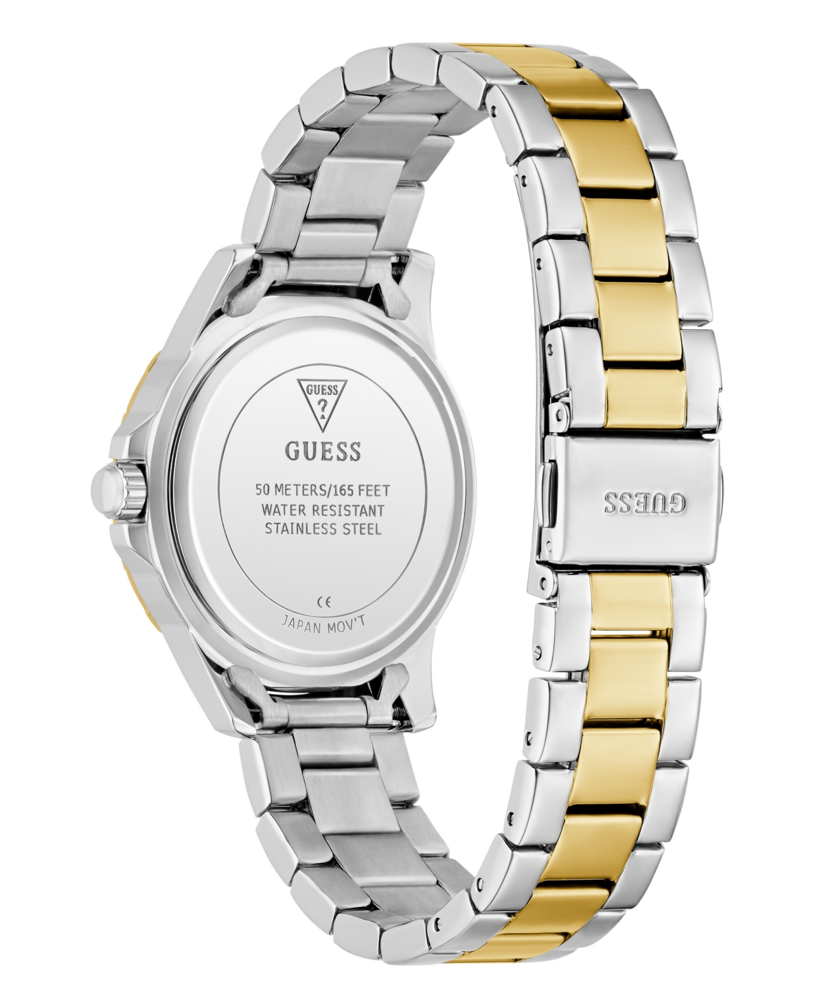 Guess Women's Two-tone Analog Watch, 35mm In Gold