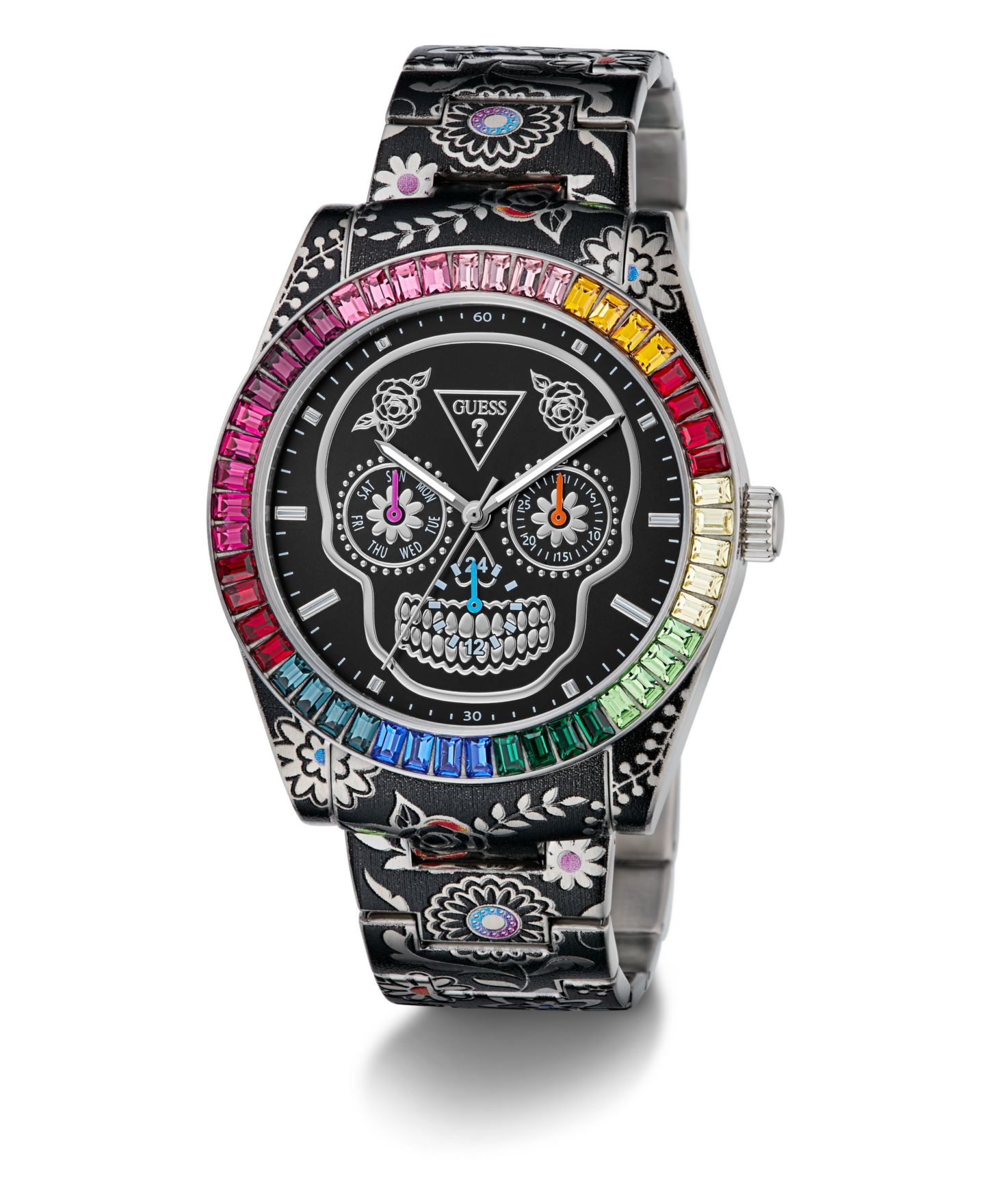 Мужские часы GUESS Silver Tone Multi-function Watch, 42mm — фото 2