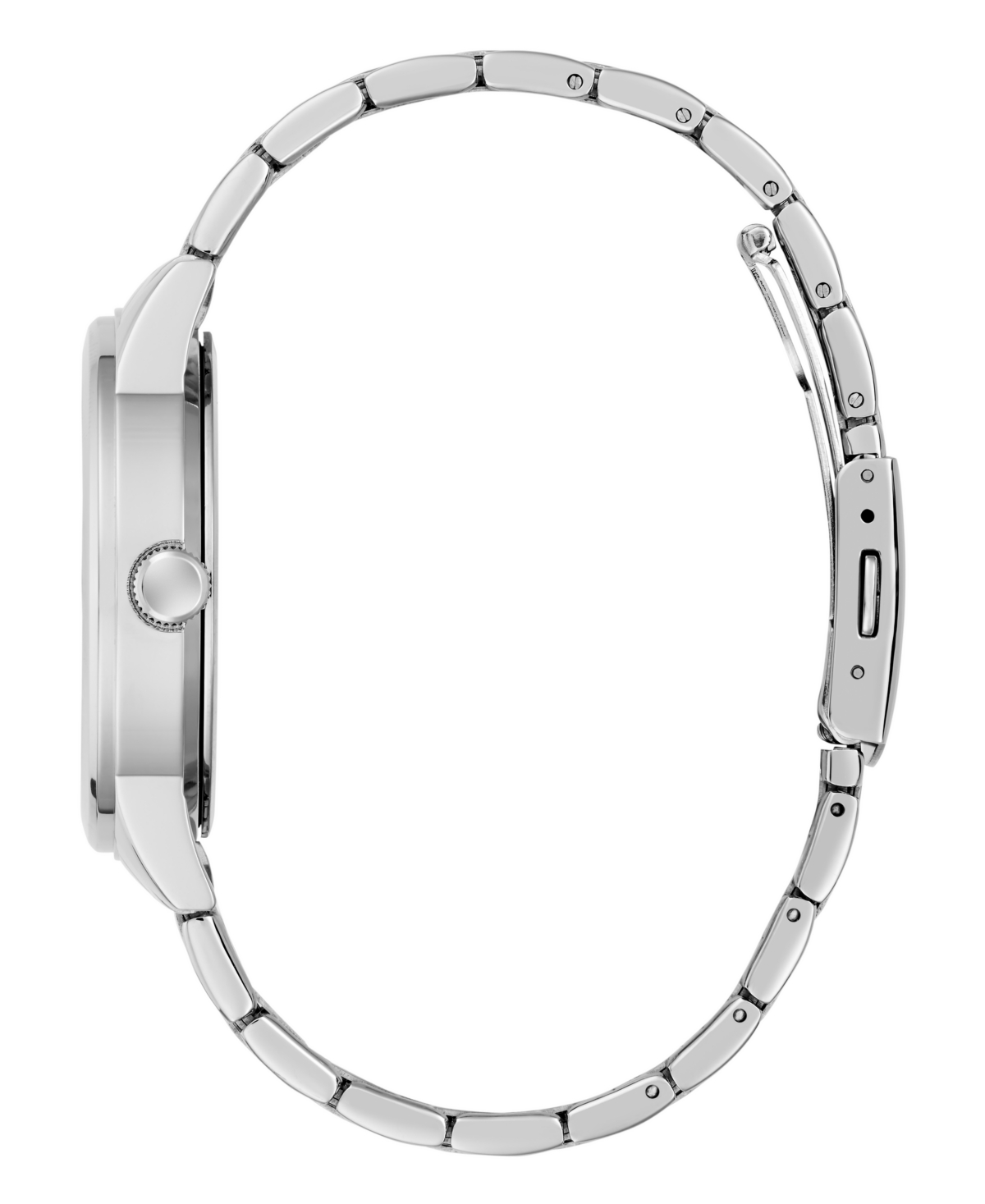 Guess Men's Silver Tone Multi-function Watch, 42mm In Silver
