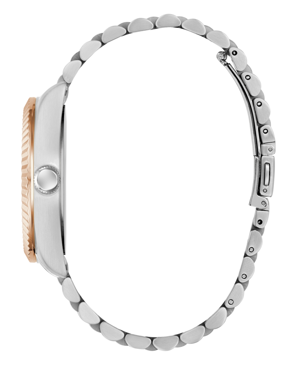 Guess Men's Two-tone Multi-function Date Watch, 42mm In Gold