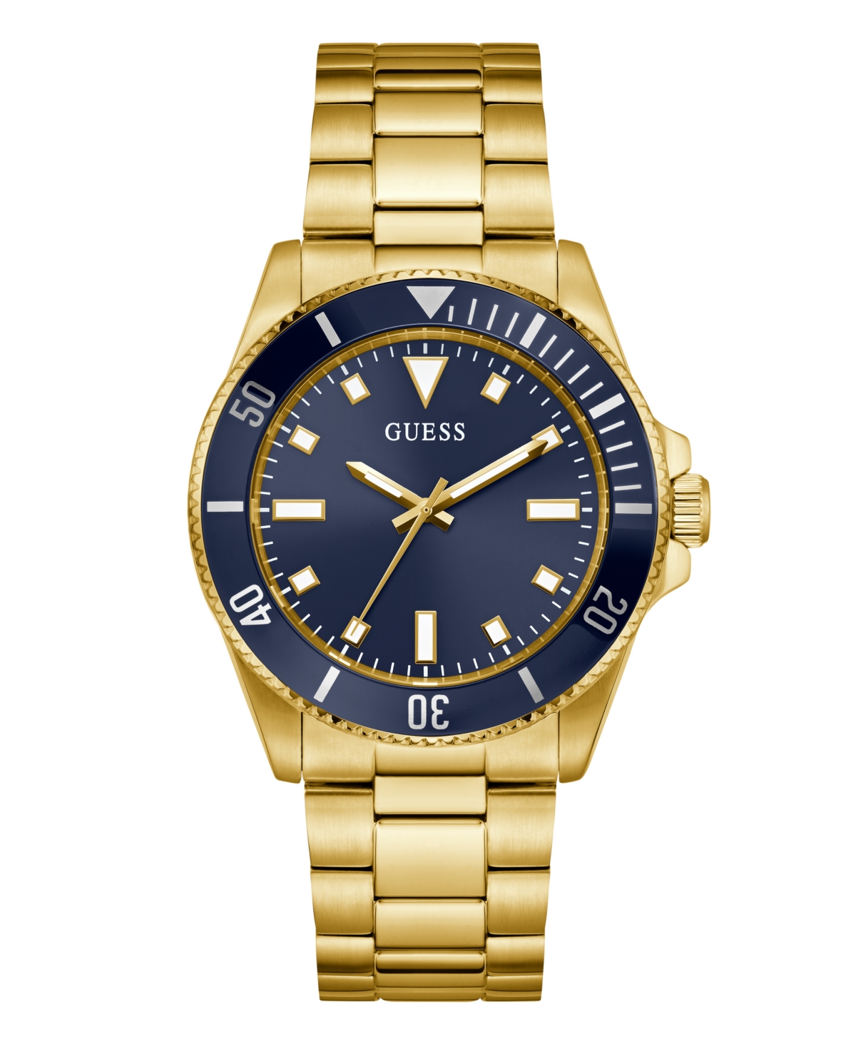 Guess Men's Gold Tone Analog Watch, 41mm In Gold