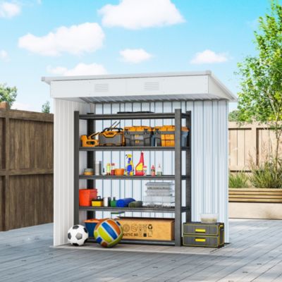 5.7&#39; x 3.6&#39; Metal Storage Shed, 2 Air Vents,