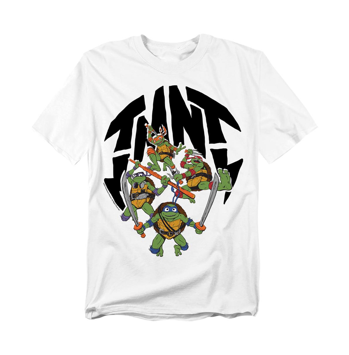 Men's Tmnt Mutant Mayhem Turtle Shell T-Shirt - White