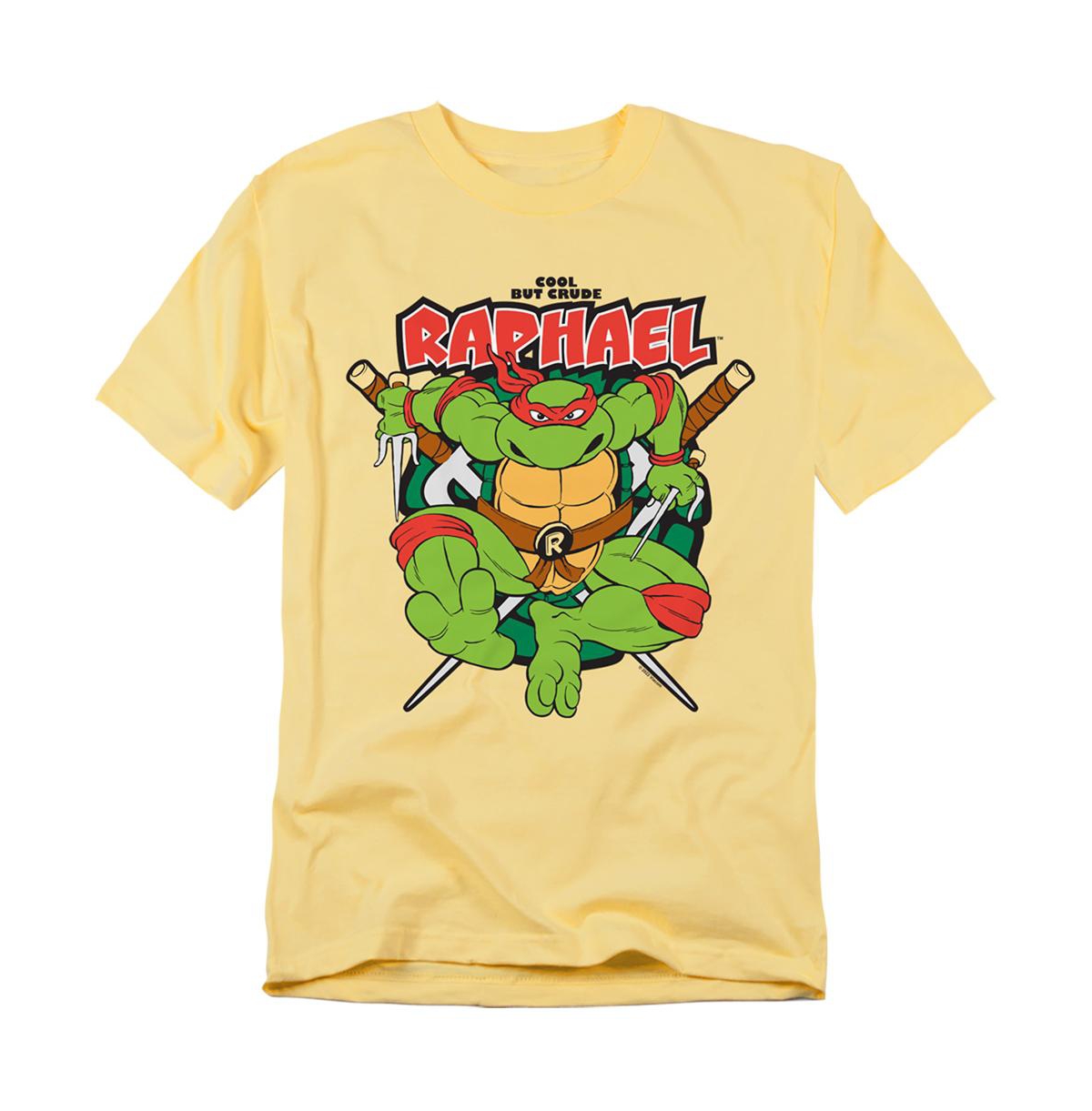 Men's Tmnt Cool But Crude Raphael T-Shirt - Banana