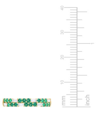 Created Sapphire, Created White Sapphire & Multi-Gemstone Ring in Sterling Silver