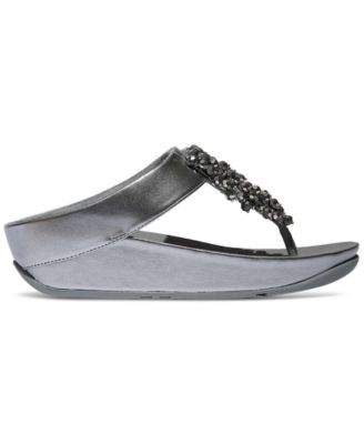 Women's Rumba Iridescent Beaded Toe-Post Sandals