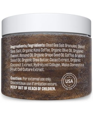Arabica Coffee Body Scrub with Collagen & Stem Cell - Exfoliating Body Scrubber & Face Cleanser 12 oz