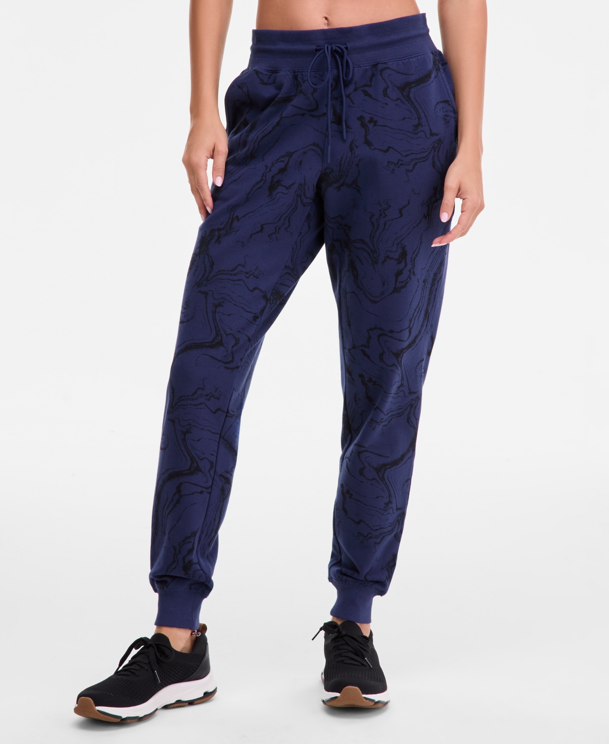 Id Ideology Women's Neppy Fleece Jogger Pants, Macy's Exclusive