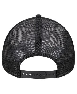 Men's White/Black San Francisco Giants Checkered Flag A-Frame Trucker 9FORTY Adjustable Hat