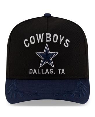 Big Boys and Girls Black/Navy Dallas Cowboys 2025 NFL Draft A-Frame 9FIFTY Snapback Hat