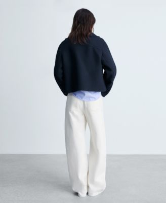 Women's Maxi Lapels Wool-Blend Jacket