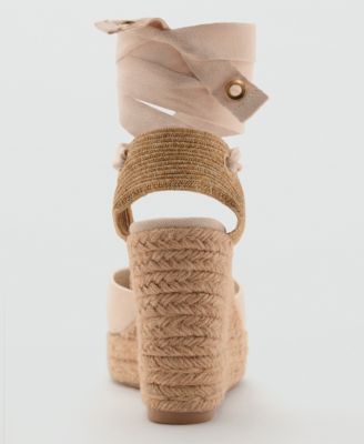 Women's Combined Tied Wedges