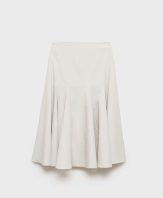 MANGO - Women's Pleated Midi Skirt