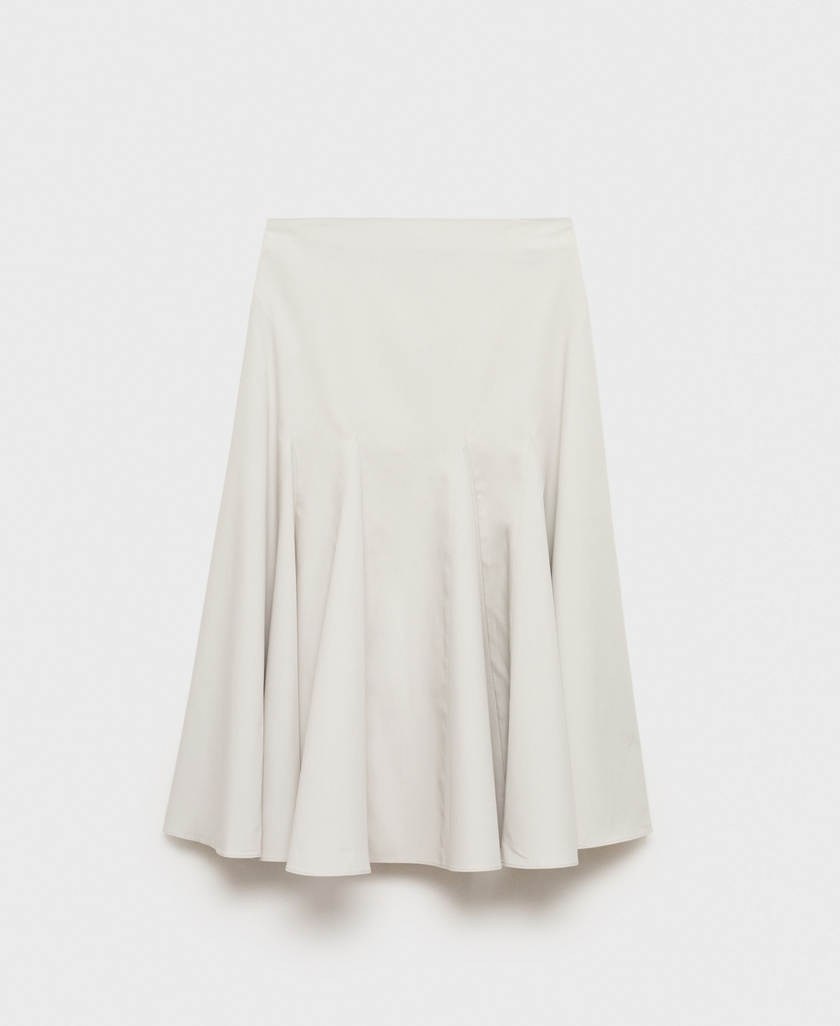 Women's Pleated Midi Skirt - Gray