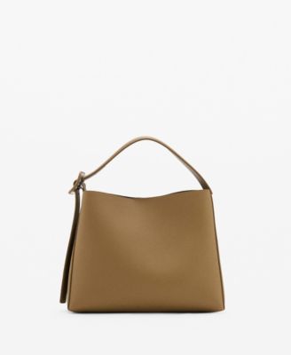 MANGO - Women's Buckle Mini Shopper Bag