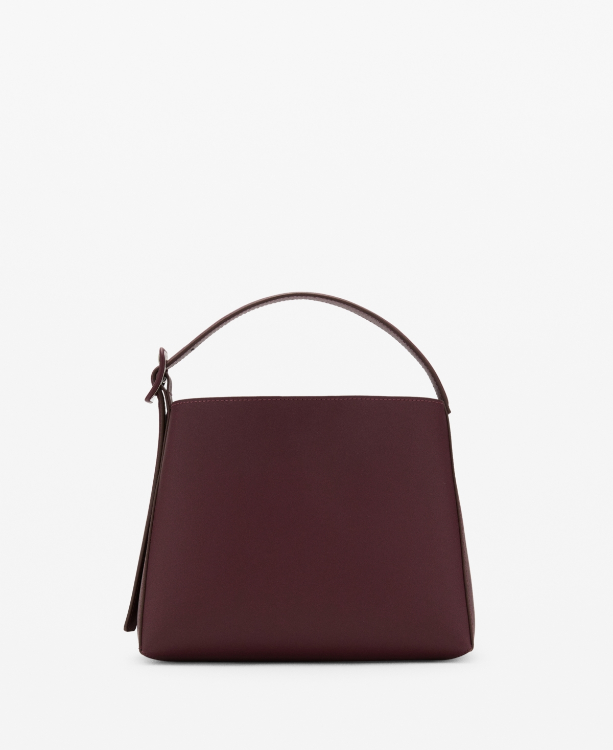 Women's Buckle Mini Shopper Bag - Burgundy