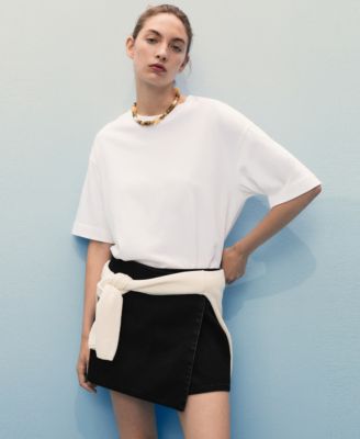 Women's Wrapped Denim Skort