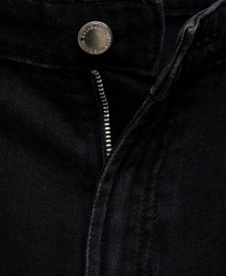 Women's Mid-Rise Pleated Denim Bermuda Shorts