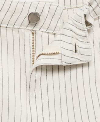 Women's High-Waist Straight-Fit Denim Shorts