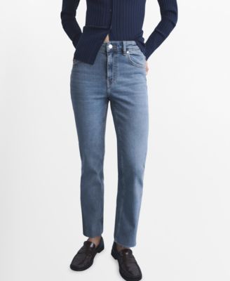 MANGO - Women's Sienna Flared Cropped Jeans